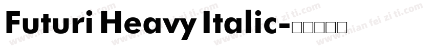 Futuri Heavy Italic字体转换